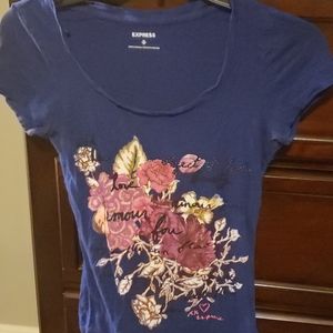 Express floral shirt